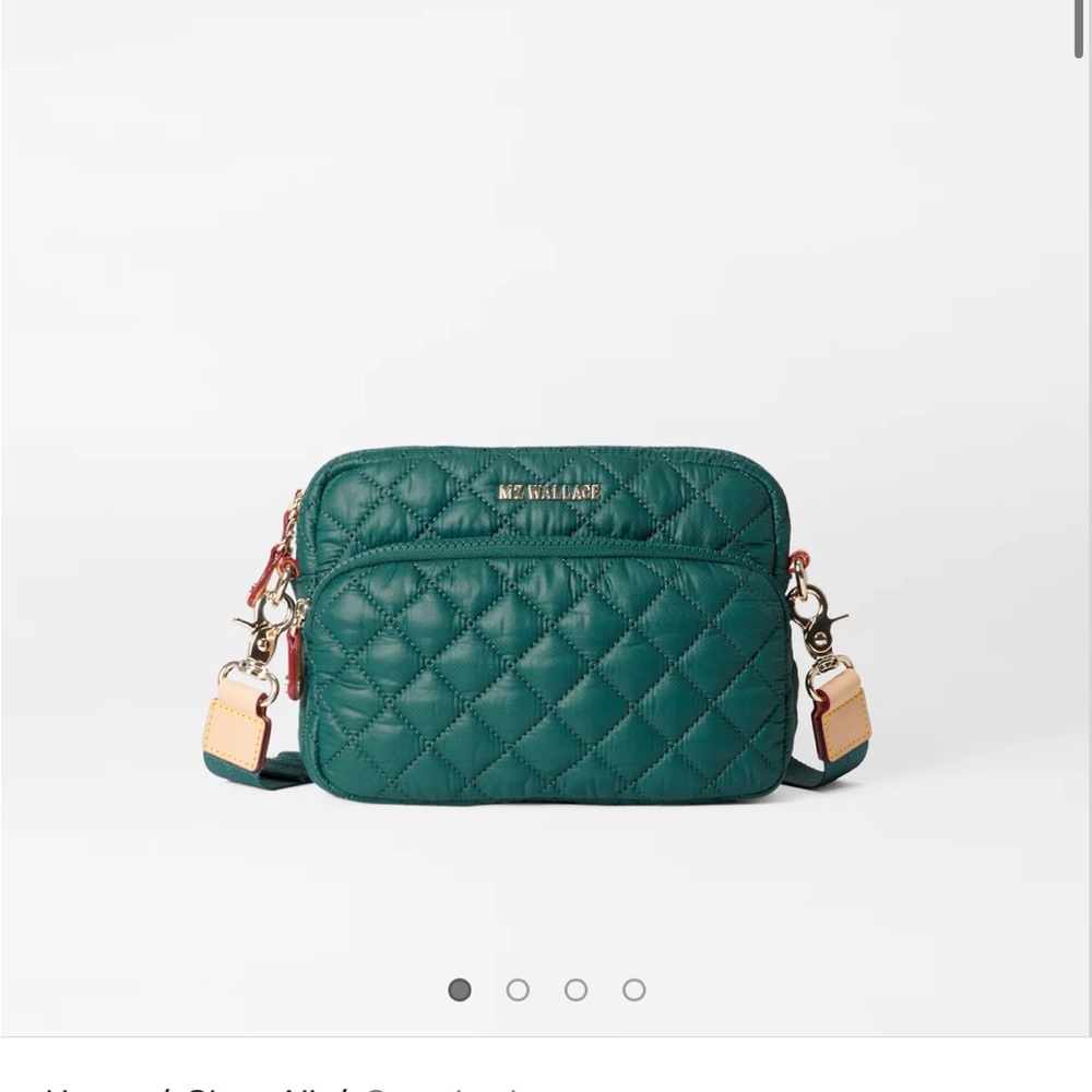 MZ Wallace Small Metro Emerald Quilted Crossbody Bag - Pre Owned with Tags